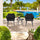 Virasat Outdoor Patio Seating Set 2 Chairs and 1 Table Set Braided & Rop-VIRASAT FURNITURE & FURNISHING