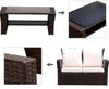 Virasat Outdoor Sofa Set 2 Seater, 2 Single Seater and 1 Center Table (Brown)-VIRASAT FURNITURE & FURNISHING
