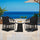 VIRASAT FURNITURE VARQO OUTDOOR PATIO SEATING SET 2 CHAIRS AND 1 TABLE SET (CREAM) BRAIDED & ROPE