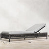 Virasat Outdoor Swimming Poolside Lounger (Grey) Braided & Rope-VIRASAT FURNITURE & FURNISHING