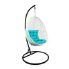 Virasat Single Seater Hanging Swing With Stand For Balcony, Garden Swing (White)-VIRASAT FURNITURE & FURNISHING