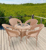 Virasat Outdoor Patio Seating Set 4 Chairs and 1 Table Set-VIRASAT FURNITURE & FURNISHING