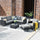VIRASAT FURNITURE L-SHAPE OUTDOOR RATTAN WICKER SOFA SET 7-SEATER