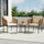 VIRASAT FURNITURE OUTDOOR ROPE PATIO SET WITH GLASS TOP TABLE (BEIGE & OFF-WHITE)