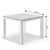 Virasat Outdoor Patio Seating Set 4 Chairs and 1 Table Set (White + Grey) Braided & Rope-VIRASAT FURNITURE & FURNISHING
