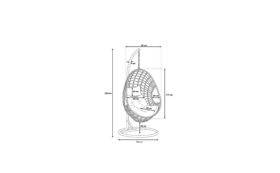 Virasat Single Seater Hanging Swing With Stand For Balcony, Garden Swing (Silver)-VIRASAT FURNITURE & FURNISHING