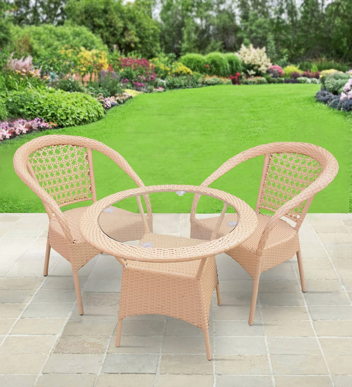 Virasat Appu Outdoor Patio Seating Set 2 Chairs and 1 Table Set