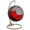 Virasat Single Seater Hanging Swing With Stand For Balcony, Garden Swing (Black)-VIRASAT FURNITURE & FURNISHING
