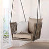 VIRASAT FURNITURE SINGLE SEATER HANGING SWING WITHOUT STAND FOR BALCONY & GARDEN SWING (BROWN)
