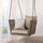 VIRASAT FURNITURE TOFULL SINGLE SEATER HANGING SWING WITHOUT STAND FOR BALCONY & GARDEN SWING (BROWN)