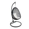 Virasat Single Seater Hanging Swing With Stand For Balcony, Garden Swing (Black)-VIRASAT FURNITURE & FURNISHING
