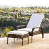 Virasat Outdoor Swimming Poolside Lounger Dark Brown-VIRASAT FURNITURE & FURNISHING