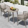 VIRASAT FURNITURE AYLA OUTDOOR PATIO SEATING SET 2 CHAIRS AND 1 TABLE SET (BEIGE)