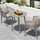 VIRASAT FURNITURE AYLA OUTDOOR PATIO SEATING SET 2 CHAIRS AND 1 TABLE SET (BEIGE)