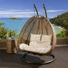 Virasat Double Seater Hanging Swing With Stand For Balcony, Garden Swing (Gold)-VIRASAT FURNITURE & FURNISHING