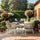 VIRASAT FURNITURE Outdoor Rope 3-Piece Patio Set (Beige & Dark Cream)