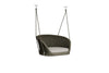 VIRASAT FURNITURE EON SINGLE SEATER HANGING SWING WITHOUT STAND FOR BALCONY & GARDEN SWING (BLACK)
