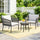 VIRASAT FURNITURE 3-PIECE ROPE PATIO SET – PERFECT FOR OUTDOOR ENTERTAINING (GREY &amp; WHITE)