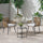 Virasat Outdoor Patio Seating Set 2 Chairs and 1 Table Set (Tan) Braided & Rop-VIRASAT FURNITURE & FURNISHING