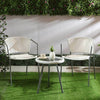 VIRASAT FURNITURE 3-Piece Outdoor White Wicker Patio Set