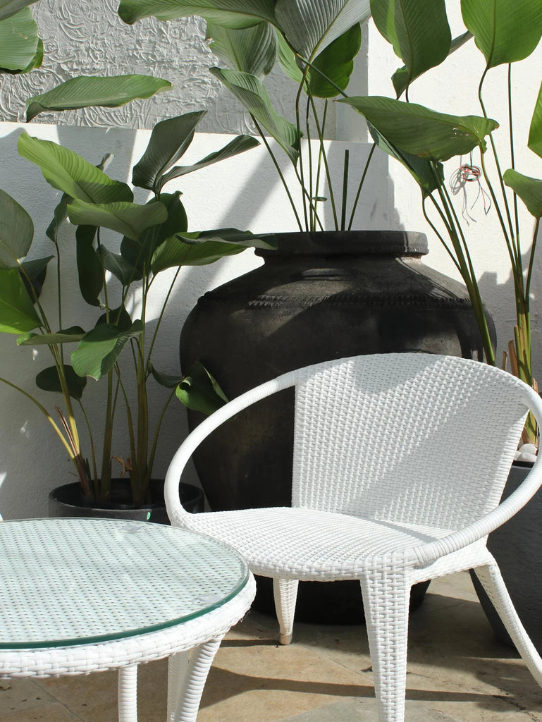 Virasat Outdoor Patio Seating Set 2 Chairs and 1 Table Set (White)-VIRASAT FURNITURE & FURNISHING