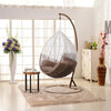 Virasat Single Seater Hanging Swing With Stand For Balcony, Garden Swing (White)-VIRASAT FURNITURE & FURNISHING