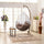 Virasat Single Seater Hanging Swing With Stand For Balcony, Garden Swing (White)-VIRASAT FURNITURE & FURNISHING