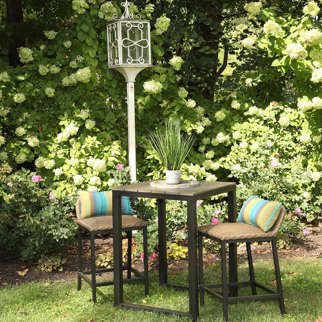Virasat Outdoor Patio Bar Sets 2 Chairs and 1 Table (Cream)-VIRASAT FURNITURE & FURNISHING