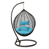 Virasat Single Seater Hanging Swing With Stand For Balcony , Garden Swing (Black)-VIRASAT FURNITURE & FURNISHING