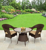 Virasat Outdoor Patio Seating Set 2 Chairs and 1 Table Set (Brown)-VIRASAT FURNITURE & FURNISHING