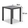 Virasat Outdoor Bar Sets 4 Chairs and 1 Table Patio Bar Set (Dark Grey)-VIRASAT FURNITURE & FURNISHING