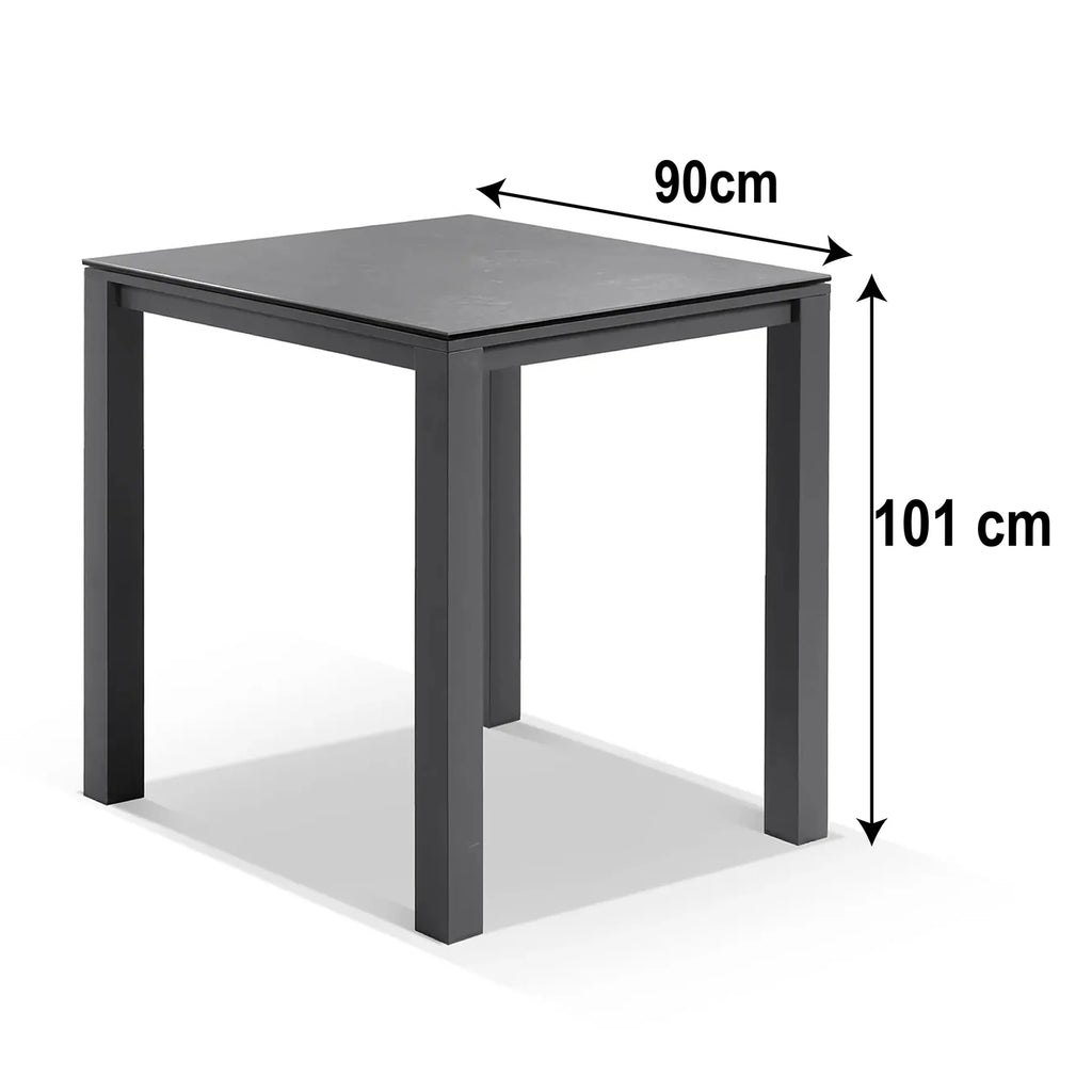 Virasat Outdoor Bar Sets 4 Chairs and 1 Table Patio Bar Set (Dark Grey)-VIRASAT FURNITURE & FURNISHING