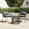 VIRASAT FURNITURE Outdoor Patio Garden 3 Piece All Weather Resistant Furniture Set
