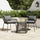VIRASAT FURNITURE Outdoor Patio Garden 3 Piece All Weather Resistant Furniture Set