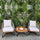 VIRASAT FURNITURE Outdoor Rope 3-Piece Patio Set With Wooden Top Table