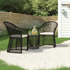 VIRASAT FURNITURE 3-Piece Outdoor Rattan Wicker Patio Set