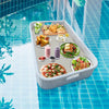 Virasat Luxury Floating Serving Tray For Swimming Pool - White (Rectangle)-VIRASAT FURNITURE & FURNISHING