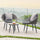 Virasat Outdoor Patio Seating Set 2 Chairs 1 Table Grey-VIRASAT FURNITURE & FURNISHING