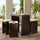 Virasat Outdoor Patio Bar Sets 4 Chairs and 1 Table Dark Brown-VIRASAT FURNITURE & FURNISHING