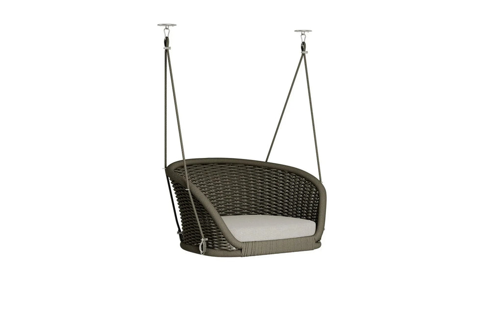Virasat Single Seater Hanging Swing Without Stand For Balcony, Garden Swing (Black)-VIRASAT FURNITURE & FURNISHING