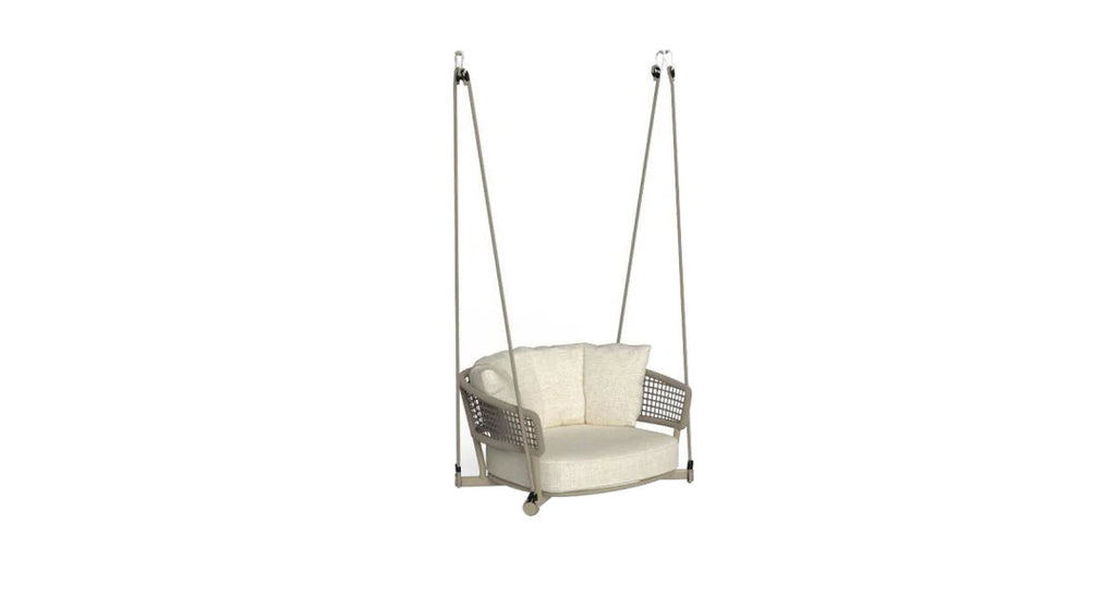 VIRASAT FURNITURE BEAVIN SINGLE SEATER HANGING SWING WITHOUT STAND FOR BALCONY & GARDEN SWING