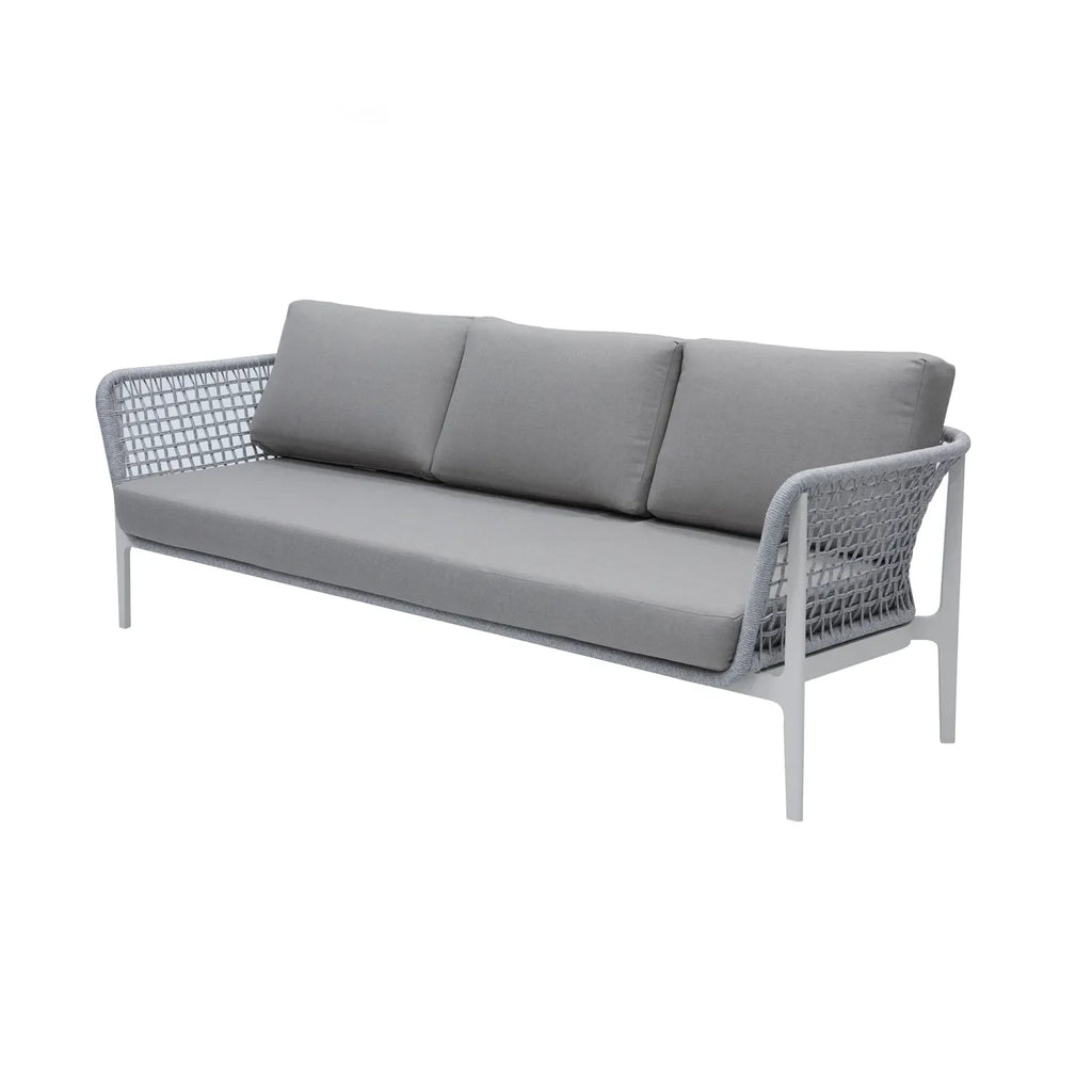 Virasat Outdoor Garden Balcony Sofa Set 5 Seater, 1 Single Seater and 1 Center Table Set, Braid & Rope(Grey)-VIRASAT FURNITURE & FURNISHING