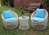 Virasat Outdoor Patio Seating Set 2 Chairs and 1 Table Set (White)-VIRASAT FURNITURE & FURNISHING