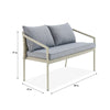 Virasat Outdoor Garden Balcony Sofa Set 2 Seater, 2 Single Seater and 1 Center Table Set (Cream)-VIRASAT FURNITURE & FURNISHING