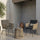 VIRASAT FURNITURE ODILA OUTDOOR PATIO SEATING SET 2 CHAIRS AND 1 TABLE SET (GREY+BROWN) BRAIDED & ROPE