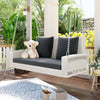 Virasat Double Seater Hanging Swing Without Stand For Balcony, Garden Swing (White + Grey)-VIRASAT FURNITURE & FURNISHING