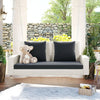 Virasat Double Seater Hanging Swing Without Stand For Balcony, Garden Swing (White + Grey)-VIRASAT FURNITURE & FURNISHING