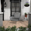 Virasat  Single Seater Hanging Swing Without Stand For Balcony , Garden Swing (Grey)-VIRASAT FURNITURE & FURNISHING