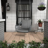 VIRASAT FURNITURE SINGLE SEATER HANGING SWING WITHOUT STAND FOR BALCONY & GARDEN SWING (GREY)