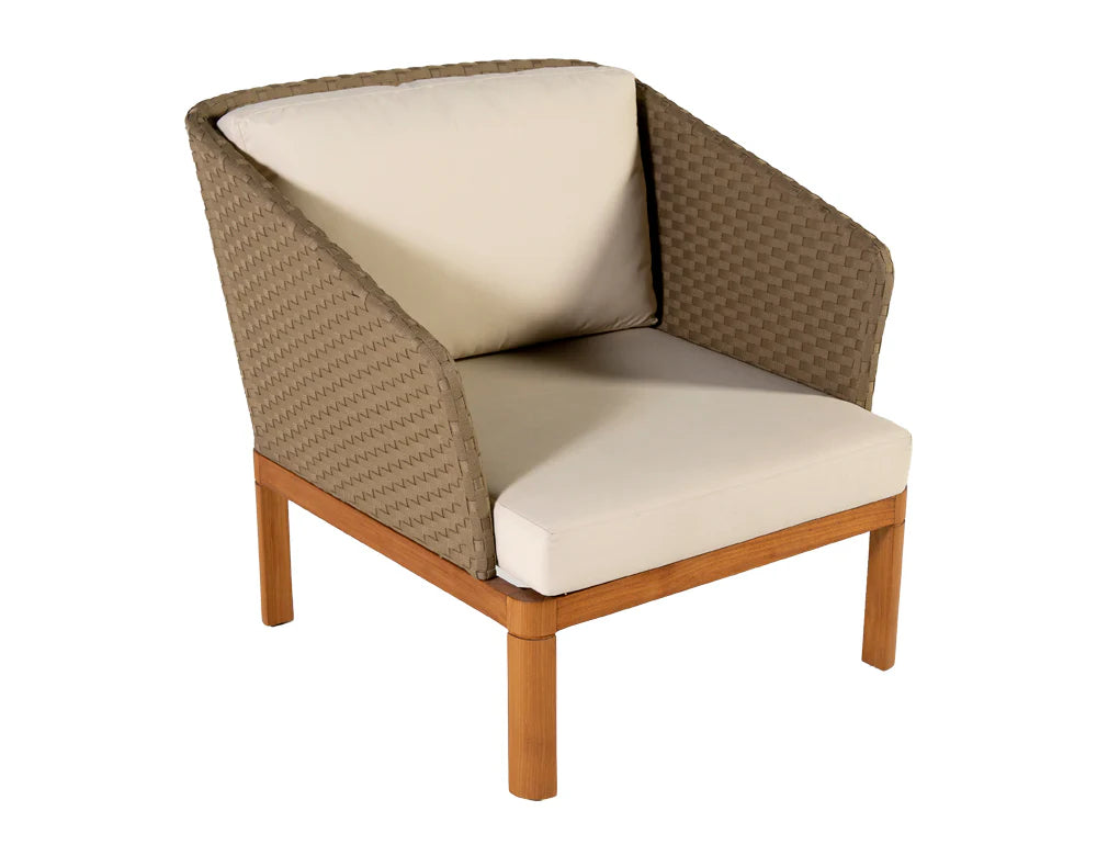 Virasat Outdoor Sofa Set 2 Seater, 2 Single Seater and 1 Center Table (Beige + Brown)-VIRASAT FURNITURE & FURNISHING